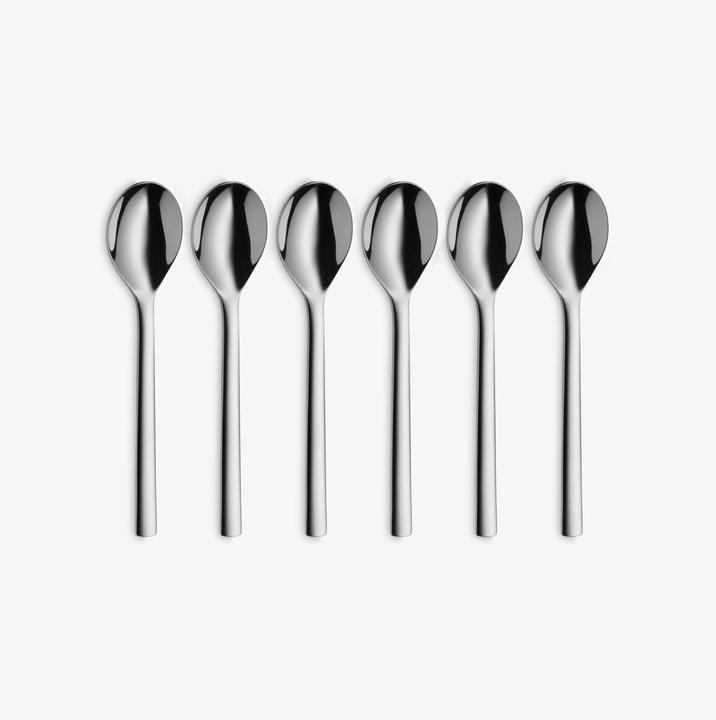 Produktbild WMF Löffel Kaffeelöffel Teelöffel Essbesteck 6tlg Nuova Edelstahl 18/10 poliert (6 Stück, Löffel)