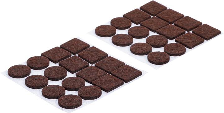 BGS Jeu de protections antidérapants marrons 32 pièces (Planeurs en feutre, 32 pièce(s))