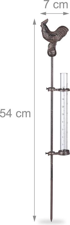 Actual product image Relaxdays Rain Gauge Cockerel