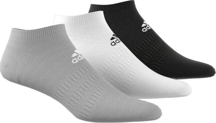 Produktbild adidas 3 Paar Performance No Show Sneaker Socken Unisex Kurzsocke, Farbe:schwarz - weiss - grau, Sock (XL)