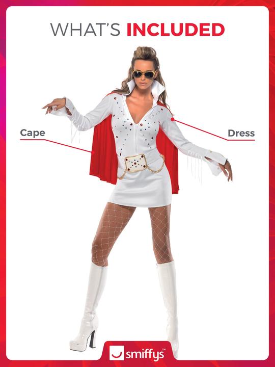 Immagine prodotto Smiffys Costume da donna Elvis (S)