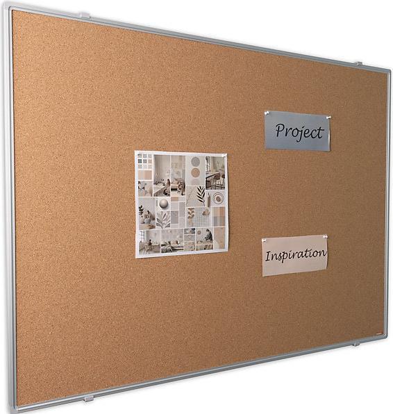 Immagine prodotto eurokraft basic Lavagna per spilli, sughero naturale, largh. x alt. 1500 x 1000 mm. (Bacheca, 100 x 150 cm)