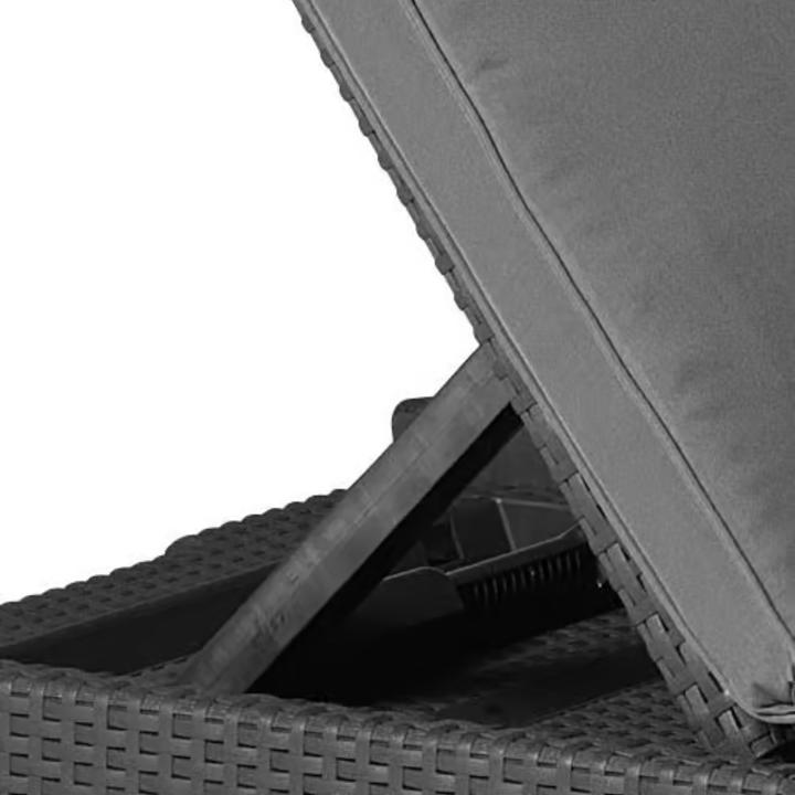 Produktbild Allibert Sonnenliege Daytona anthrazit - Rattanoptik (195 cm)