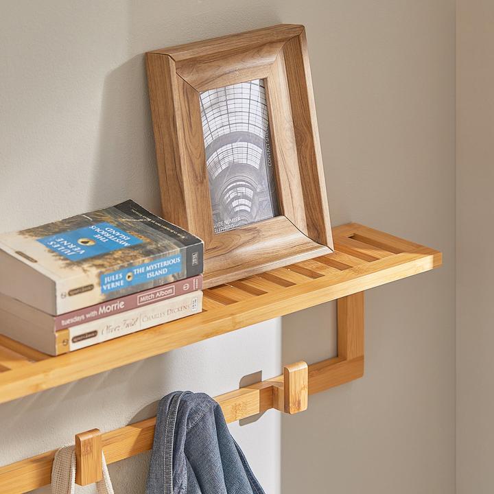 Produktbild SoBuy Wandgarderobe mit 6 Kleiderhaken