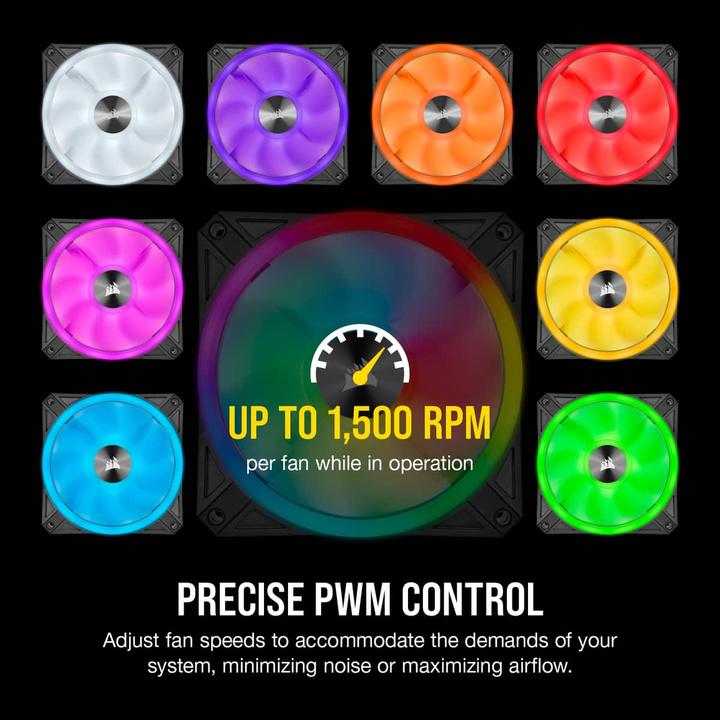 Produktbild Corsair iCUE QL120 RGB (120 mm, 3 x)