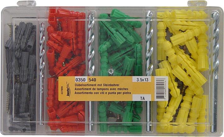 Image du produit BestaPac Assortiment de chevilles (158 pcs)