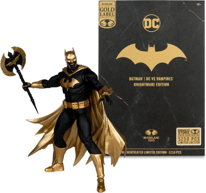 Actual product image McFarlane DC Multiverse action figure Batman (DC vs Vampires) Knightmare Edition (Gold Label) 18 cm
