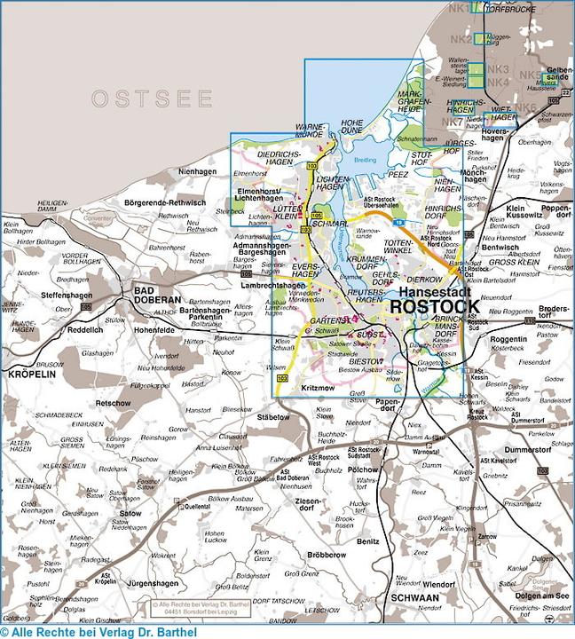 Immagine prodotto Mappe della città di Dr Barthel. Rostock anseatica