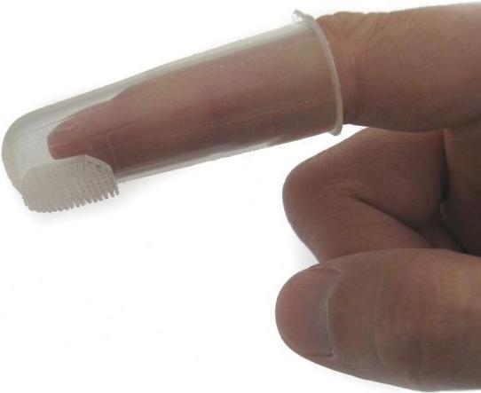 Actual product image Wellsamed Finger toothbrush for babies from (Soft, 1 x)