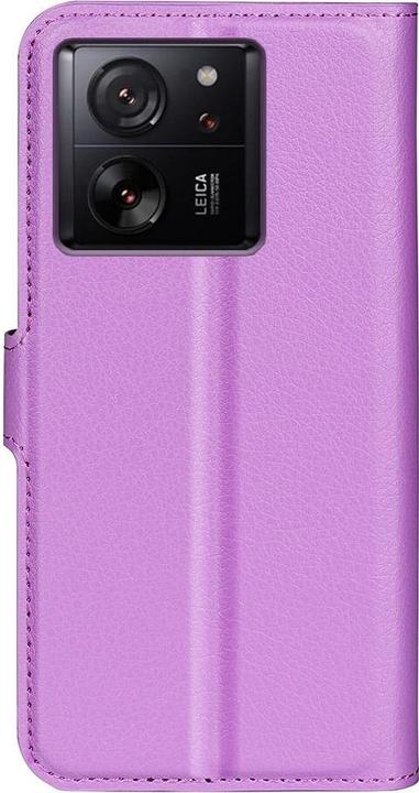 Actual product image Cover-Discount Xiaomi 13T / 13T Pro - Leather case purple (Xiaomi 13T)