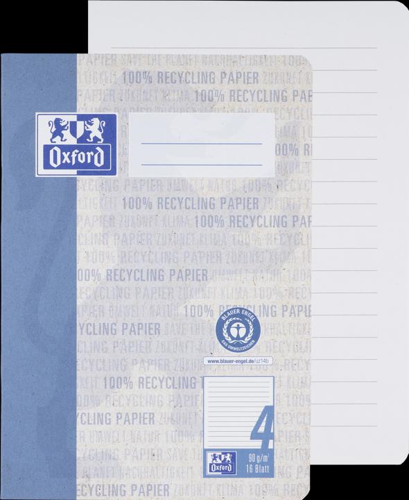 Immagine prodotto Oxford Quaderno riciclato, A5, sentenza 4 (A5, Punteggiato, Nessuna rilegatura)