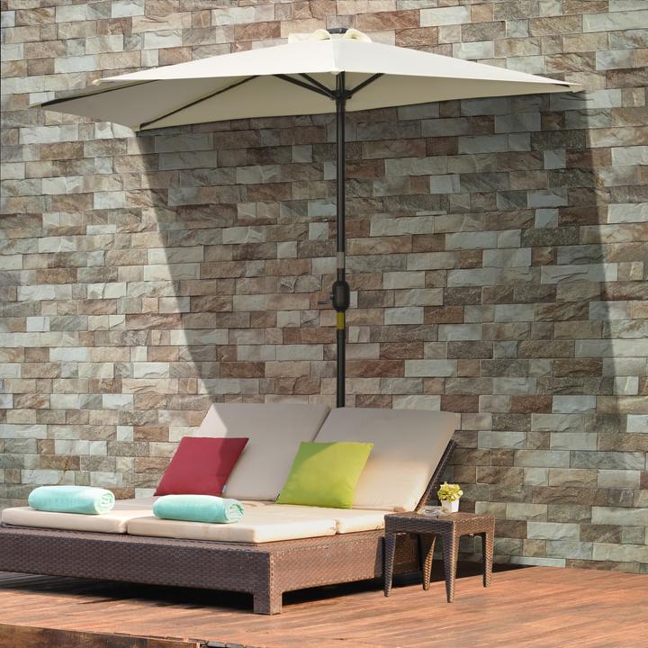 Actual product image Outsunny Patio umbrella with solar panel and LED (1.35 m)