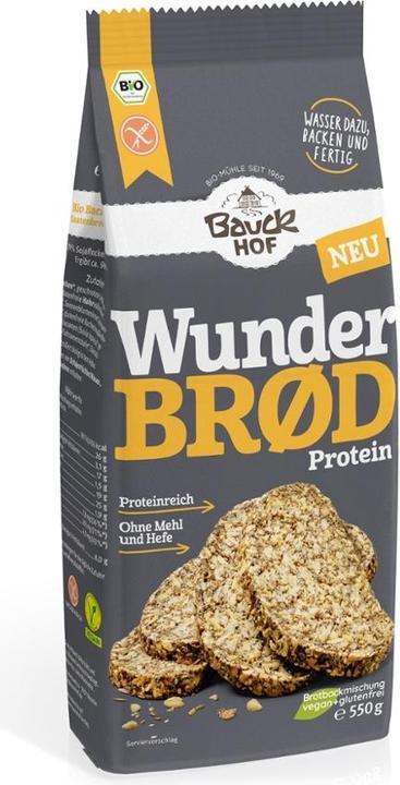 Actual product image Bauckhof Wunderbrød protein baking mix /glf (550 g)
