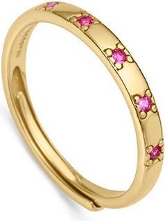 Viceroy - Stylish gold-plated ring with pink zircons Trend 9119A01 - Circuit: 55 mm (55)