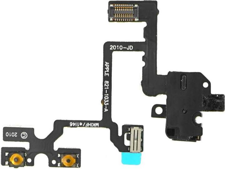 Produktbild OEM Audio Jack Flex Kabel für iPhone 4 schwarz (iPhone 4)