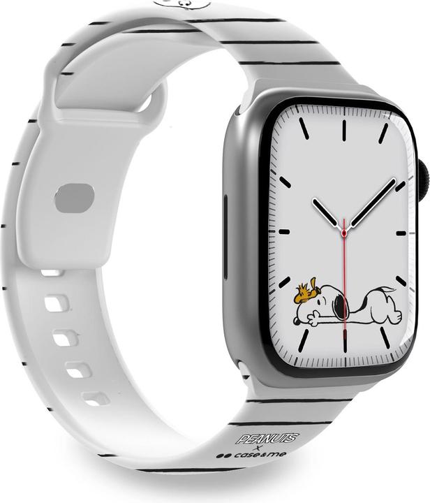 Image du produit Caseme Strap pour Apple Watch 38/40/41mm sur le thème des Peanuts (38 mm, 40 mm, 41 mm, Silicone)