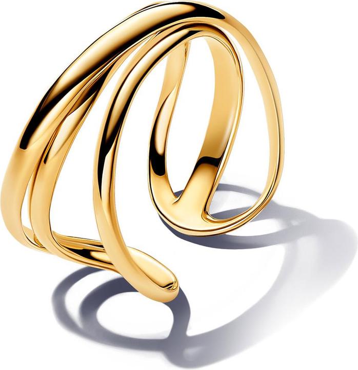 Pandora Organisch Geformter Offener Dreifachband Ring (52)