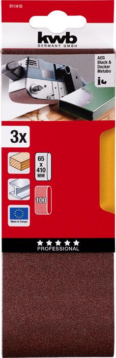 Produktbild kwb Schleifband 65X410 Korn 100 (100)