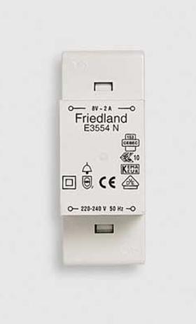 Immagine prodotto Honeywell Trasformatore a campana VDE E3554N Friedland 8V/2A