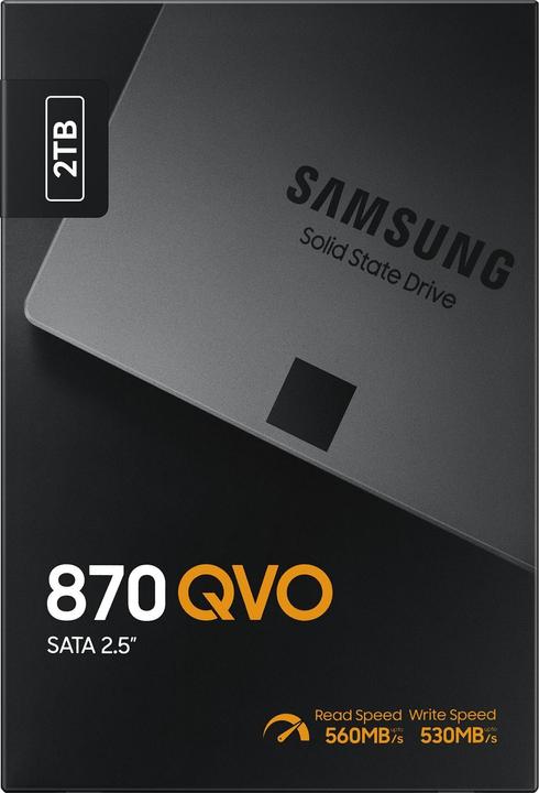 Actual product image Samsung 870 QVO (2000 GB, 2.5")