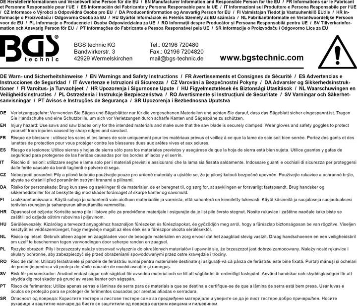 Produktbild BGS Hartmetall-Kreissägeblatt Ø 190 x 30 x 2,5 mm 24 Zähne