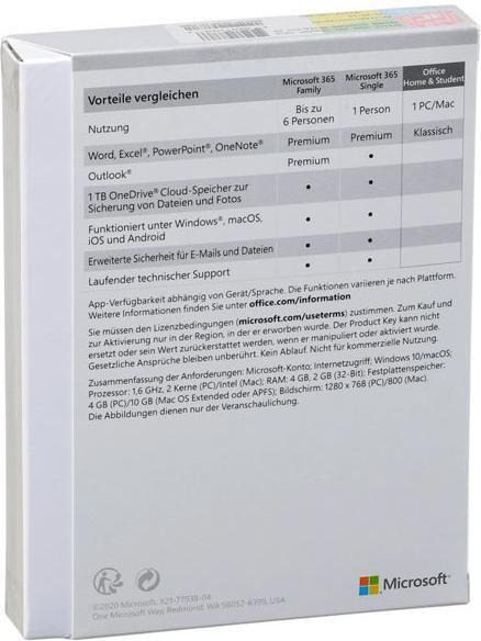 Produktbild Microsoft Office Home & Student 2019 (1 User, unbegrenzt)