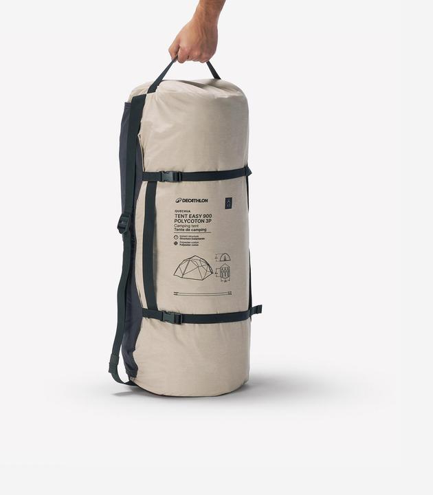Image du produit Quechua Tente de camping Polycoton 3 places, 2 Seconds Easy (Tente instantanée, 10 kg, 3 personnes)