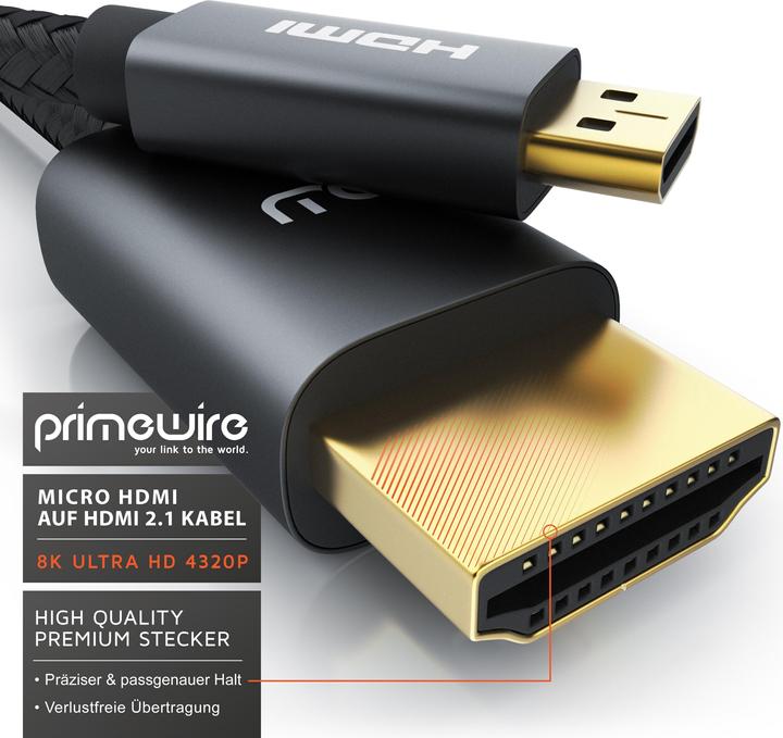 Immagine prodotto Primewire Micro HDMI – HDMI (1.50 m, HDMI)
