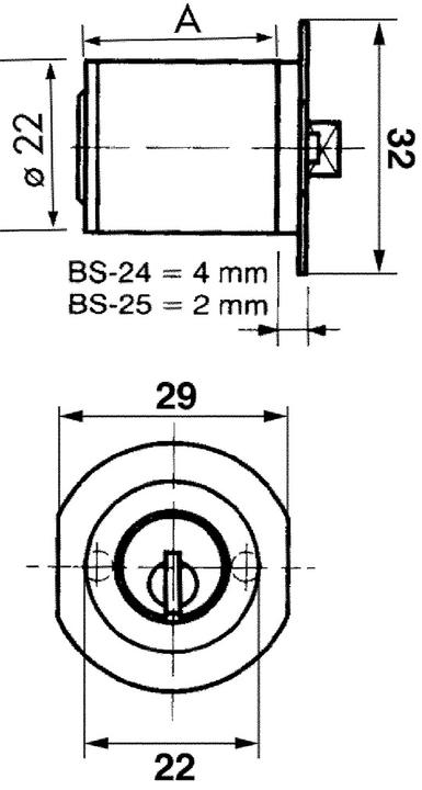 Immagine prodotto Kaba Cilindro per mobili 8 tipo 1040 (Chiave a cilindro)
