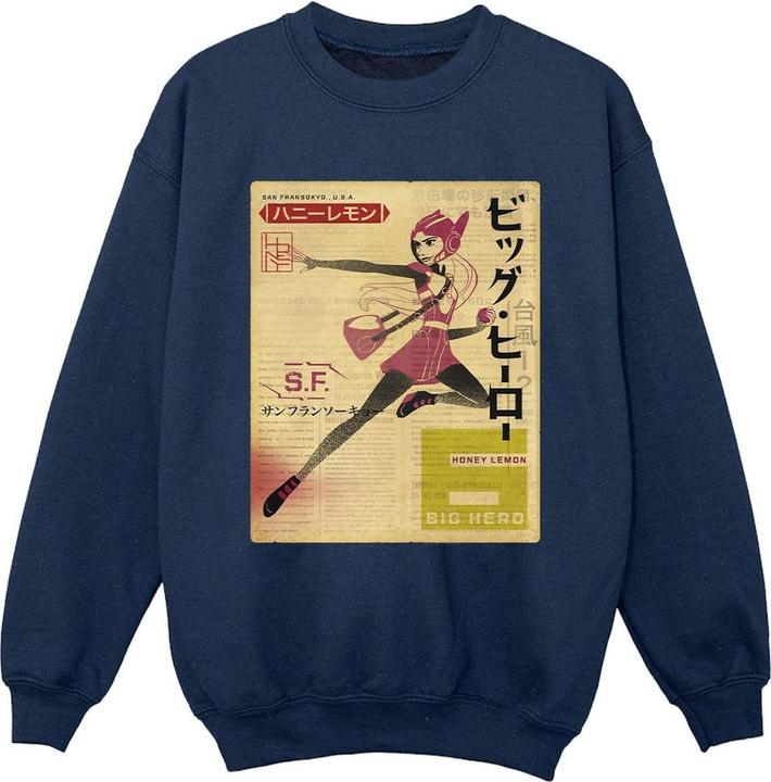 Immagine prodotto Disney Big Hero 6 Baymax Honey Lemon Newspaper Felpa Ragazzi (152, 158)