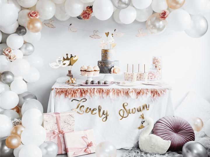 Actual product image Partydeco Wrapping paper 70 x 200 cm, 2 pieces, gold/light pink (Wrapping paper, 2 x)