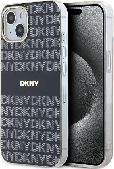 Actual product image DKNY DKHMP15MHRHSEK iPhone 15 Plus / 14 Plus 6.7" czarny/black hardcase IML Mono & Stripe MagSafe (Apple iPhone 15 Plus)