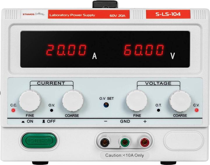Produktbild Stamos Labornetzgerät regelbar Labornetzteil Netzgerät Netzteil Feinjustierung 60 V 20A