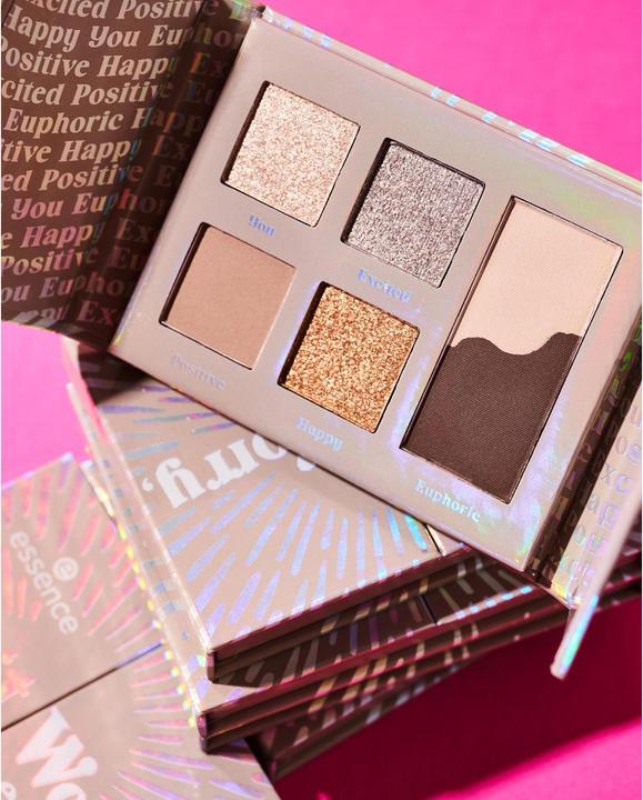 Actual product image essence Don't Worry, be... mini eyeshadow palette (Multicoloured)