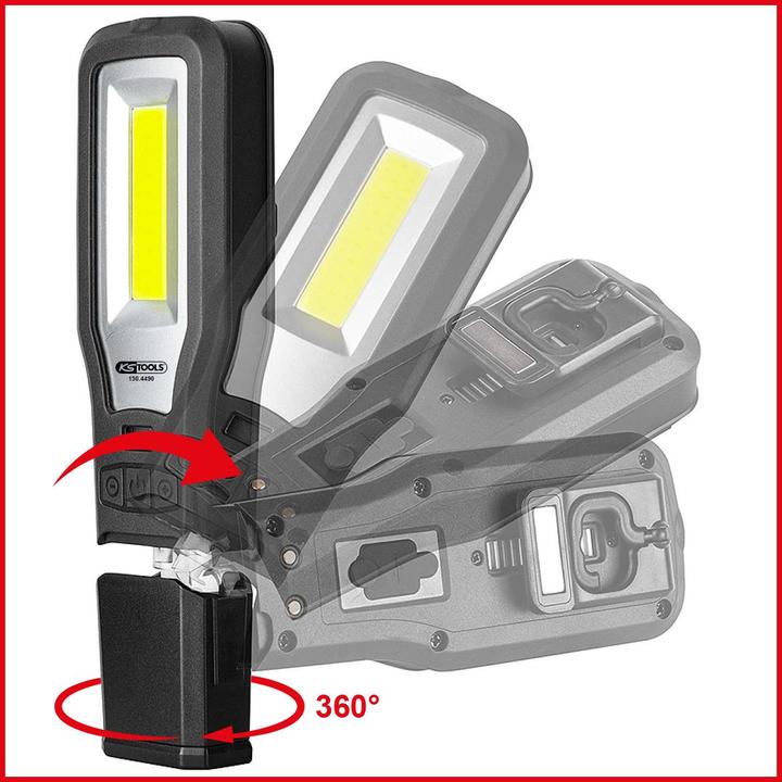 Image du produit KS Tools Lampe portative d'atelier mobile 550 lumens (550 lm)