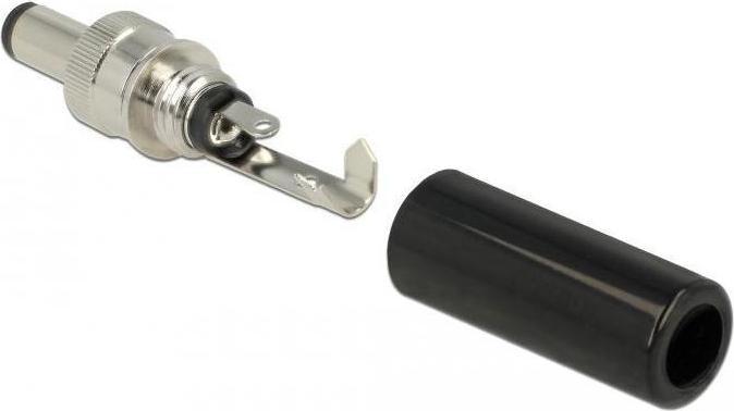 Actual product image Delock Connector DC 5.5 x 2.5 mm with length 12.0 mm hollow connector