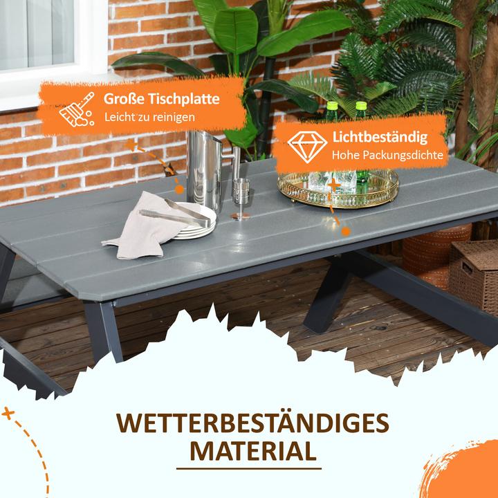 Produktbild Outsunny Picknick Tisch mit Bank