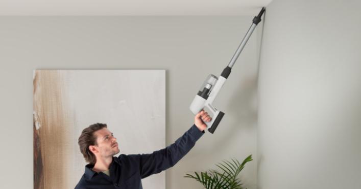 Image du produit Electrolux EP71HB14UV Aspirateur-balai électrique sans fil à sec sans sac 0,3 l 57 W couleur crème 4 Ah