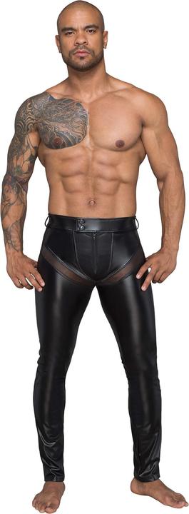 Produktbild Noir Handmade Hose Powerwetlook / 3D-Netz (M)