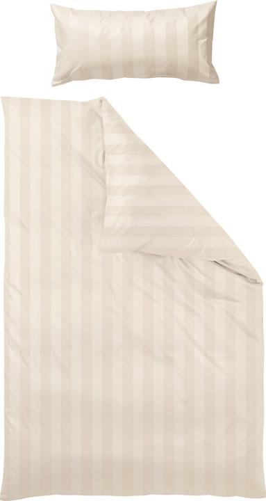Actual product image Curt Bauer Damask bed linen Como beige (Duvet cover, 155x220 cm (40x80 cm))