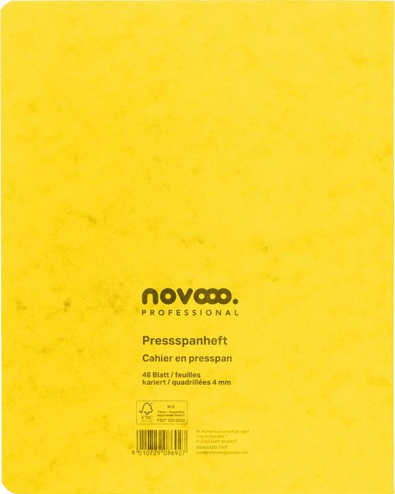 Actual product image Novooo Pressspanheft (175 x 220 mm, Checked)
