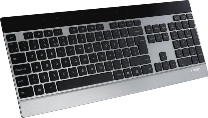 Produktbild Rapoo Kabellose Metall-Tastatur E9270, Silber (DE, Kabelgebunden)