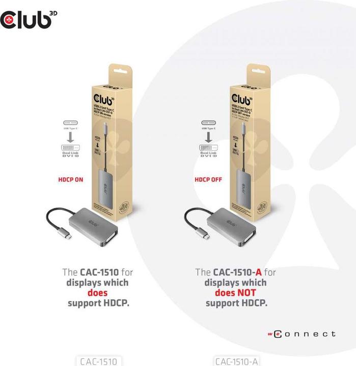 Image du produit Club 3D USB Typ-C zu (DVI, 24.50 cm)