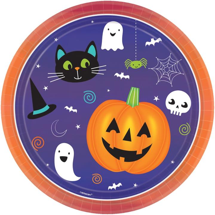 Image du produit Amscan Assiettes - Halloween Citrouilles (8pcs) (8 x)