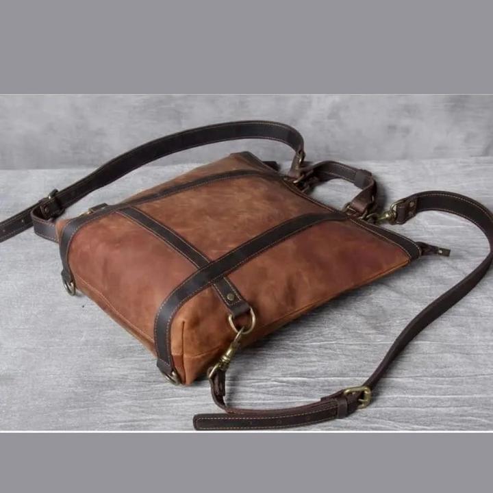 Produktbild Only-Bags.Store Handgefertigter Lederrucksack, Ledertasche Tote