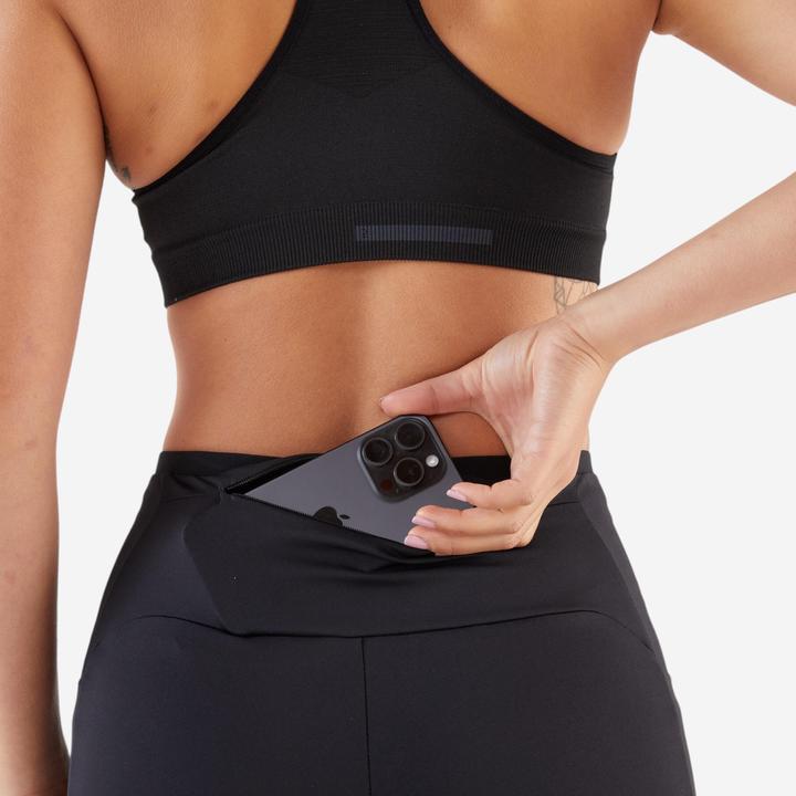 Actual product image Kiprun Lauftights lang Damen - 500 Comfort schwarz (W28/L31)