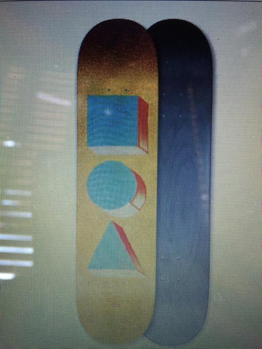 Actual product image Globe Skateboard G1 D Stack 7.75" - Blue/Orange - Deck Only 2023 (31")