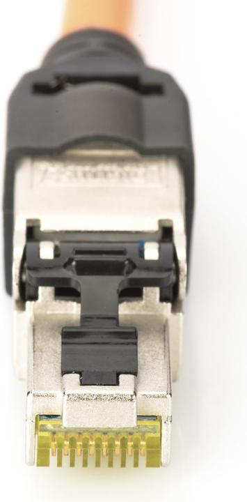 Actual product image Digitus Shielded RJ45 plug for field assembly AWG 22-27 10 GBit Ethernet PoE+ Dust cap Anti-kink protection (Network cable plug)