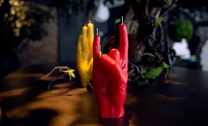 Image du produit Candle Hand You Rock (1 pcs)