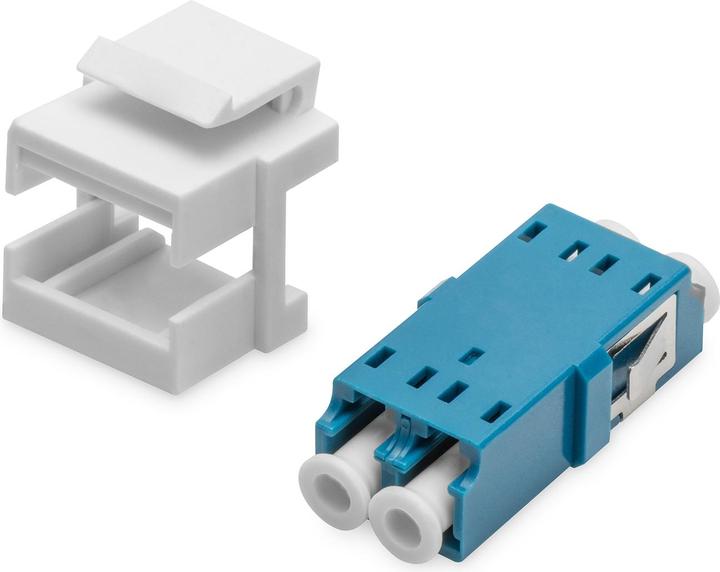 Actual product image Digitus Fiber optic LC/LC duplex coupler, Singlemode, Keystone module (Keystone module)
